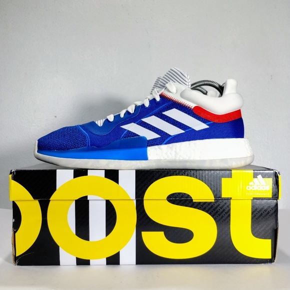 adidas Other - Adidas Marquee Boost Low Men 12.5 Blue White Athletic Basketball Shoes Sneakers